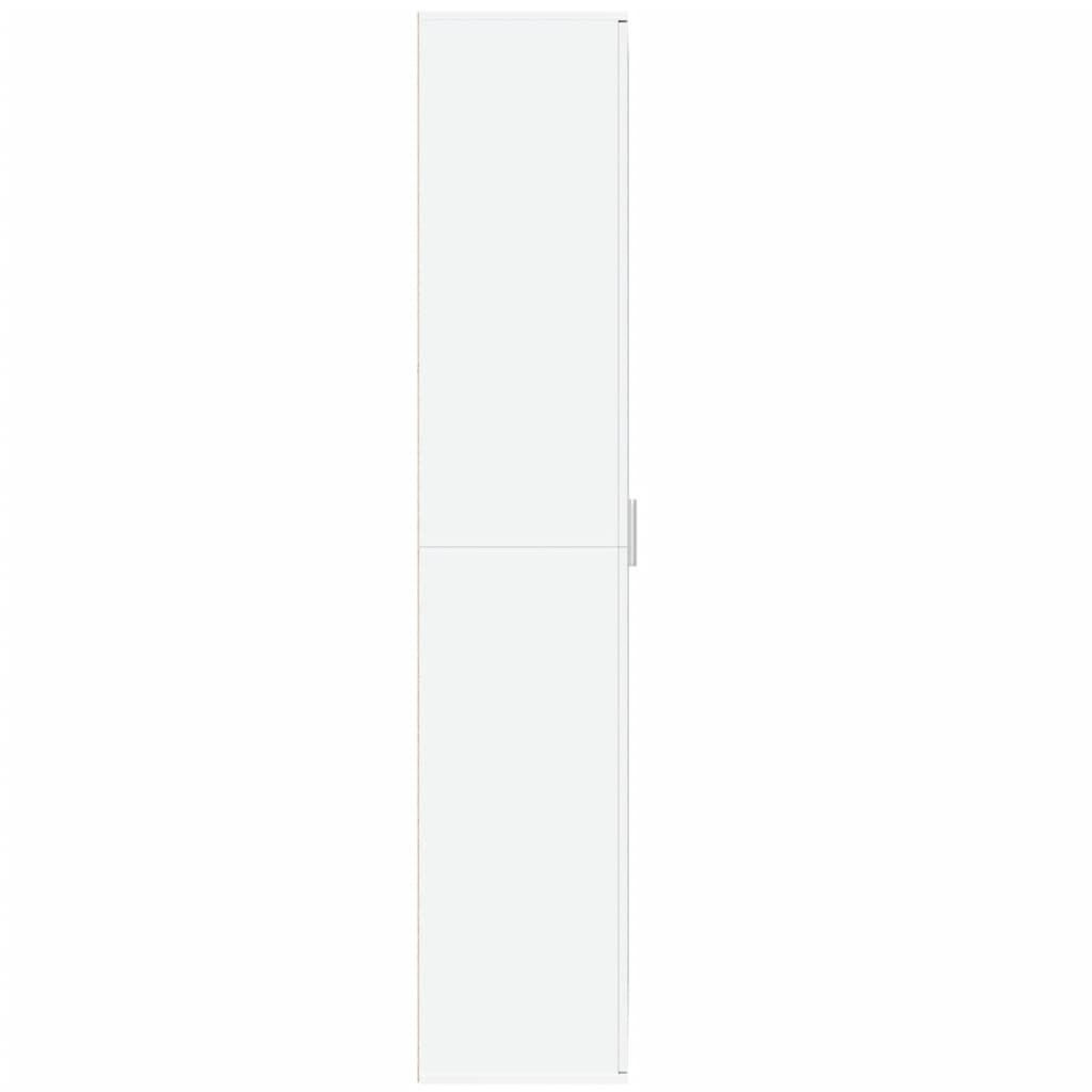 vidaXL Wysoka szafka, biała, 80x35x180 cm, materiał drewnopochodny