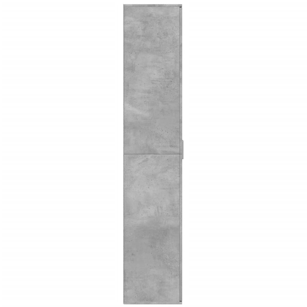 vidaXL Wysoka szafka, szarość betonu, 80x35x180 cm
