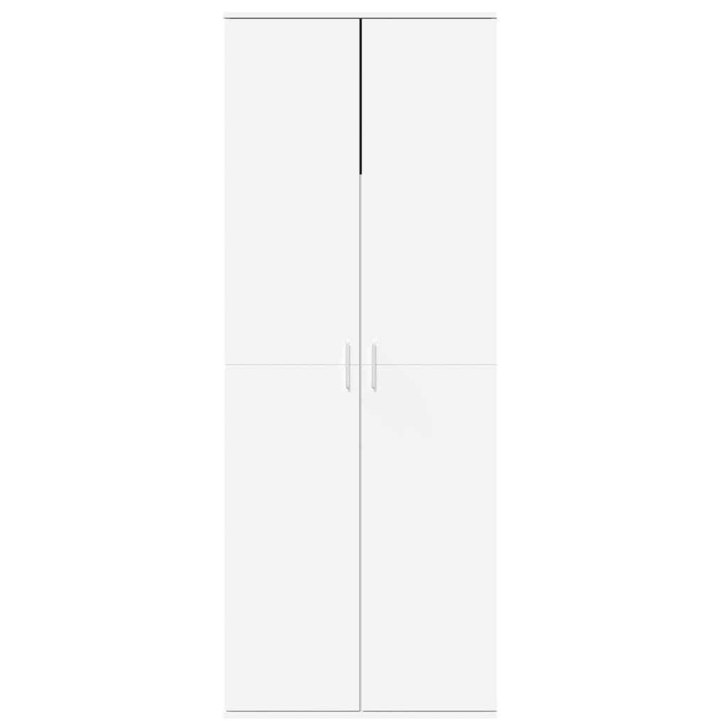 vidaXL Wysoka szafka, biała, 70x35x180 cm, materiał drewnopochodny