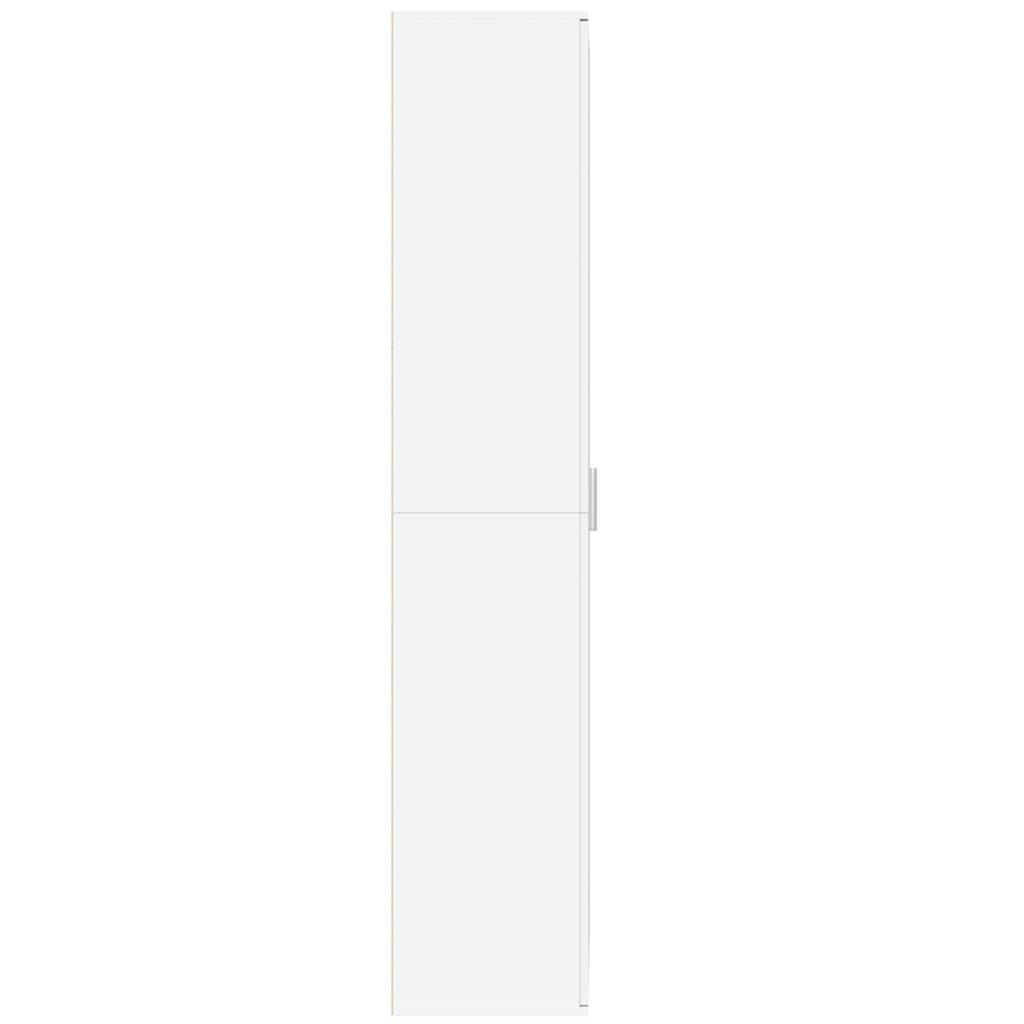 vidaXL Wysoka szafka, biała, 70x35x180 cm, materiał drewnopochodny