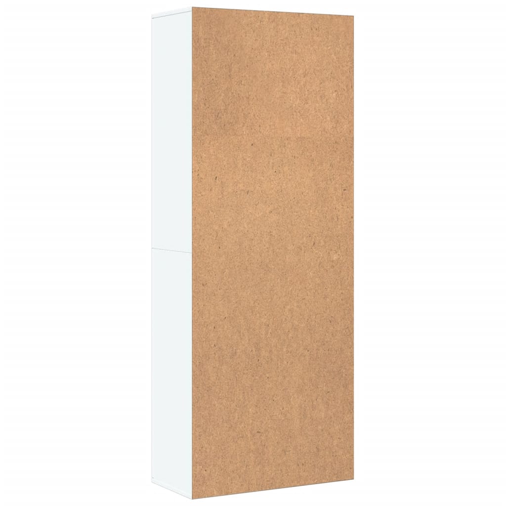 vidaXL Wysoka szafka, biała, 70x35x180 cm, materiał drewnopochodny
