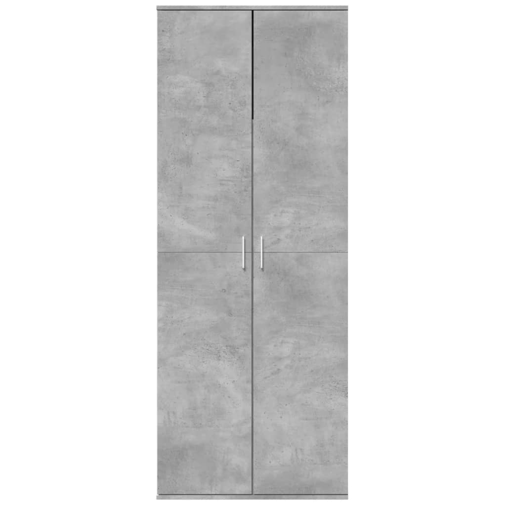 vidaXL Wysoka szafka, szarość betonu, 70x35x180 cm