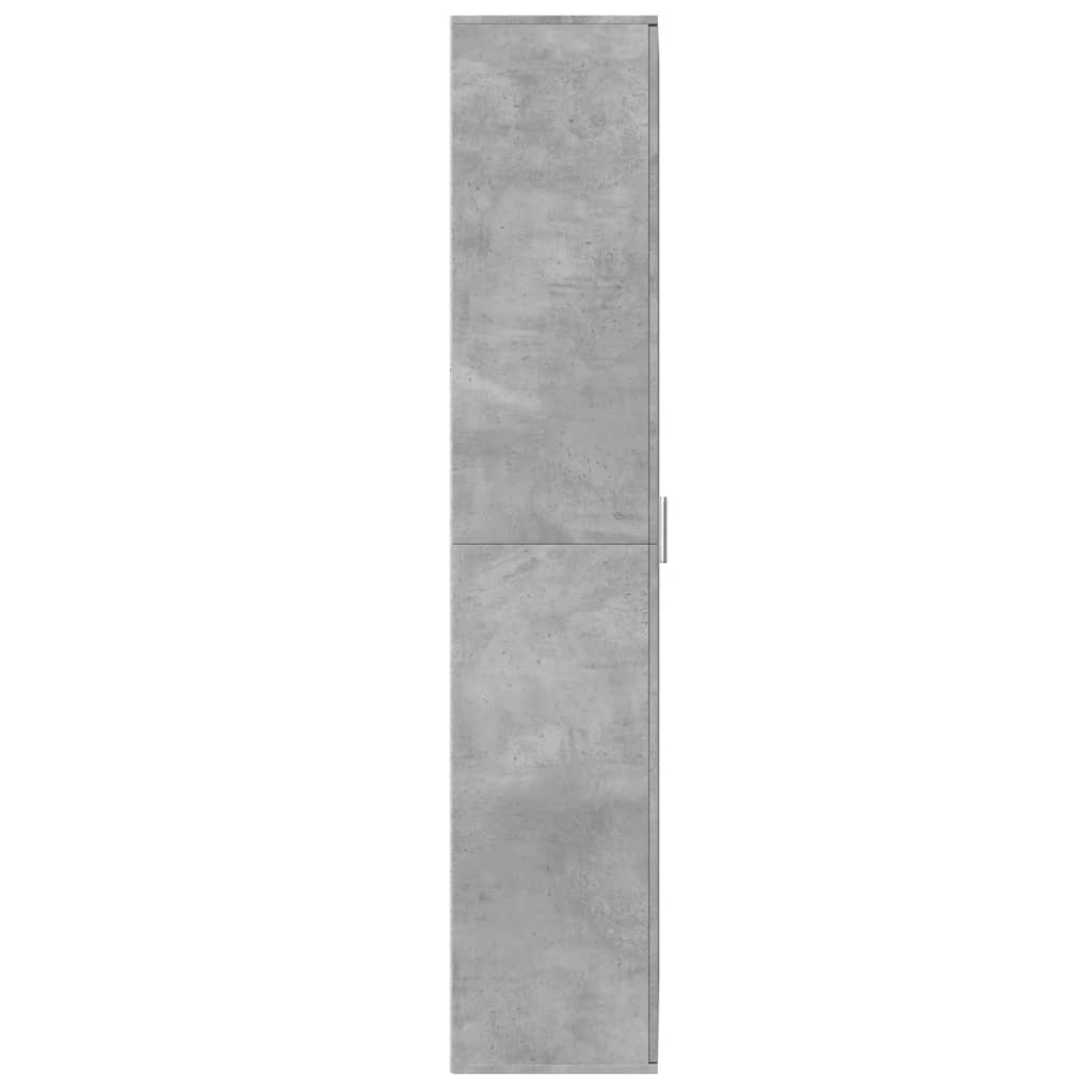 vidaXL Wysoka szafka, szarość betonu, 70x35x180 cm