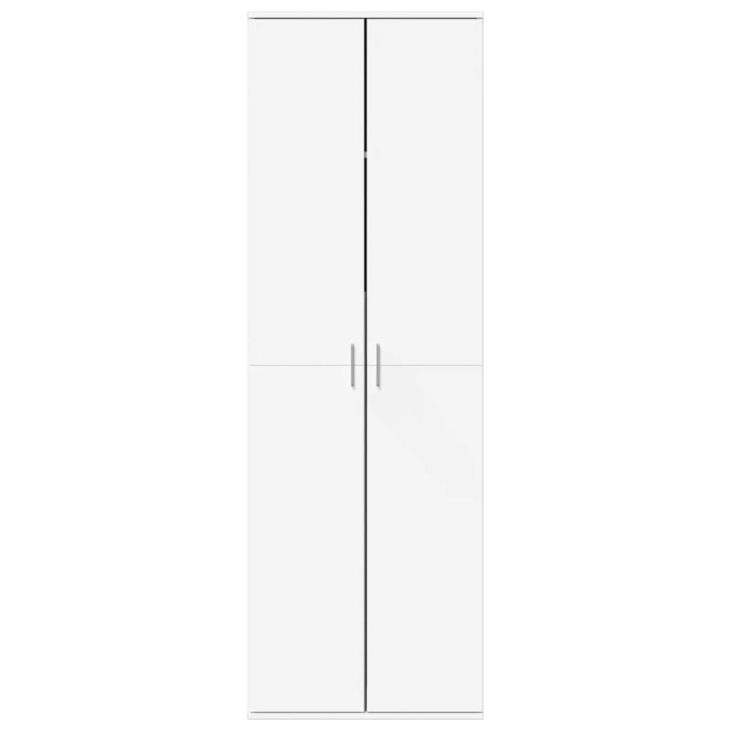vidaXL Wysoka szafka, biała, 60x35x180 cm, materiał drewnopochodny