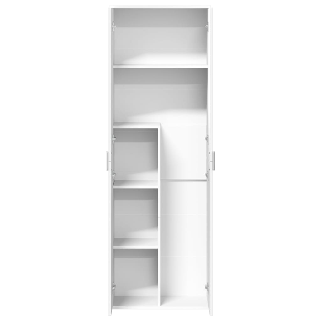 vidaXL Wysoka szafka, biała, 60x35x180 cm, materiał drewnopochodny