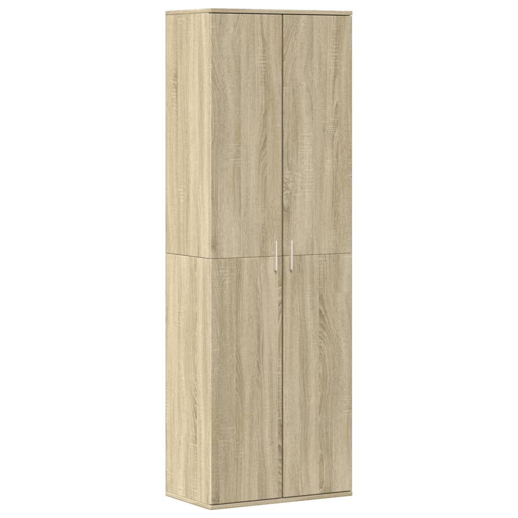 vidaXL Wysoka szafka, dąb sonoma, 60x35x180cm, materiał drewnopochodny