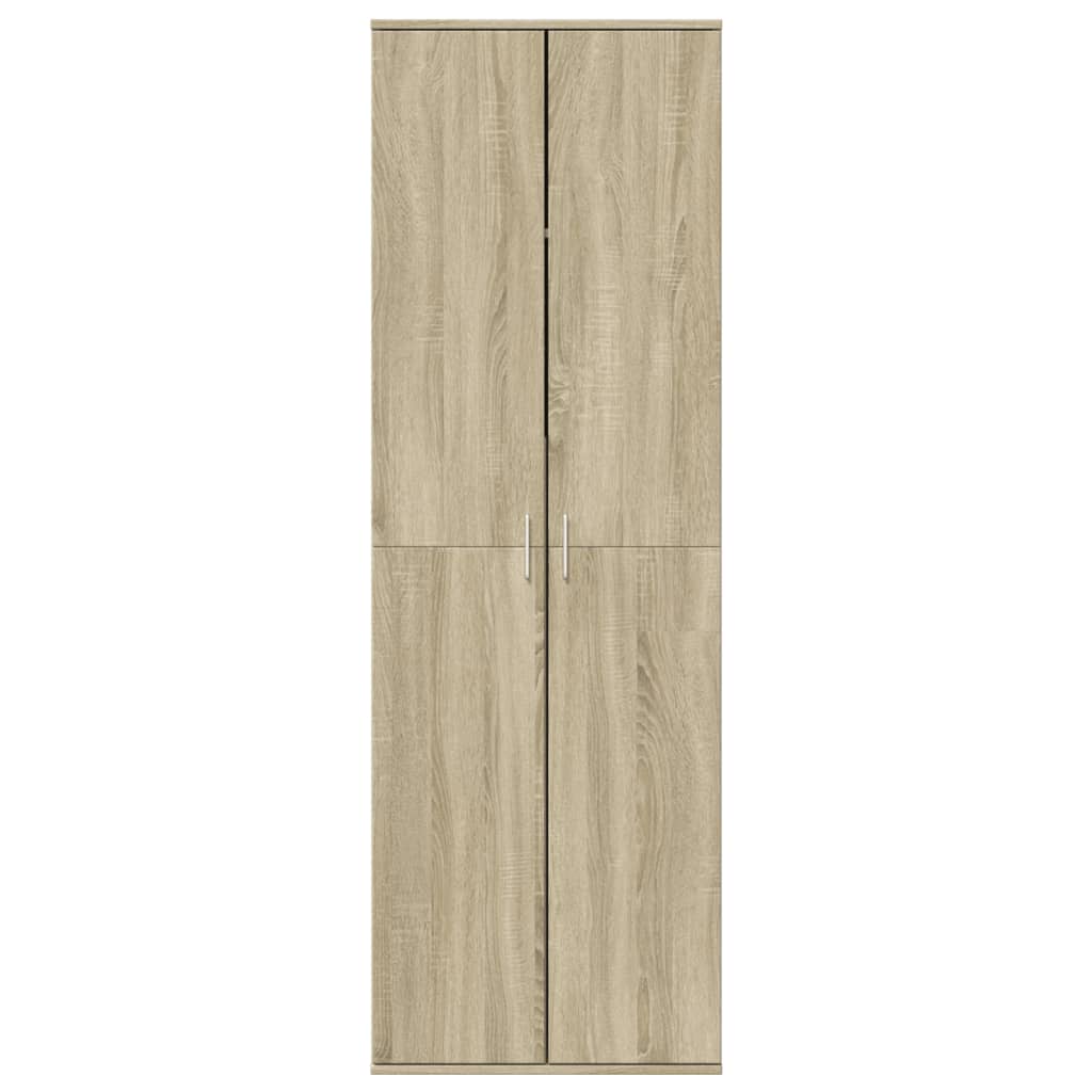 vidaXL Wysoka szafka, dąb sonoma, 60x35x180cm, materiał drewnopochodny