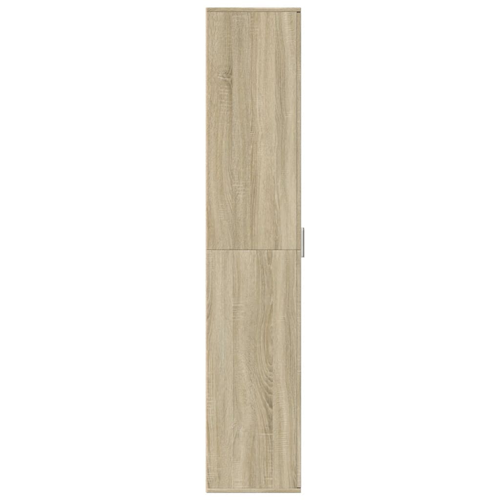 vidaXL Wysoka szafka, dąb sonoma, 60x35x180cm, materiał drewnopochodny