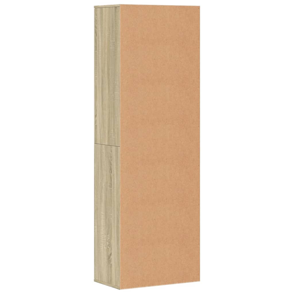 vidaXL Wysoka szafka, dąb sonoma, 60x35x180cm, materiał drewnopochodny