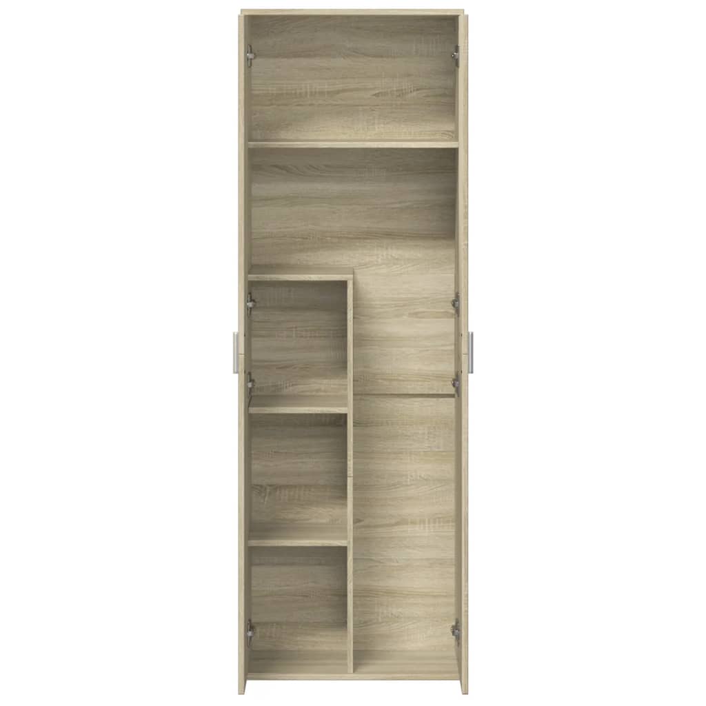 vidaXL Wysoka szafka, dąb sonoma, 60x35x180cm, materiał drewnopochodny