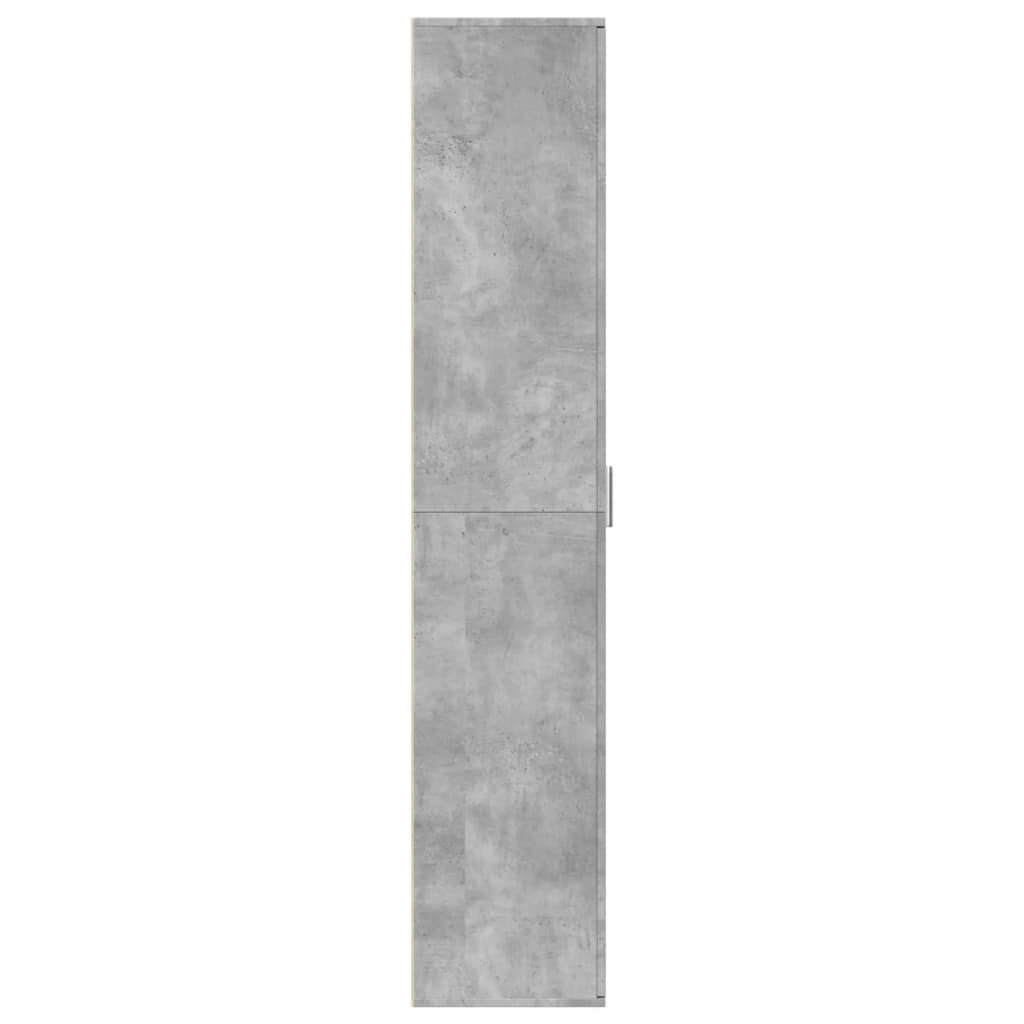 vidaXL Wysoka szafka, szarość betonu, 60x35x180 cm
