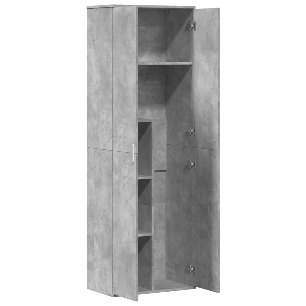 vidaXL Wysoka szafka, szarość betonu, 60x35x180 cm