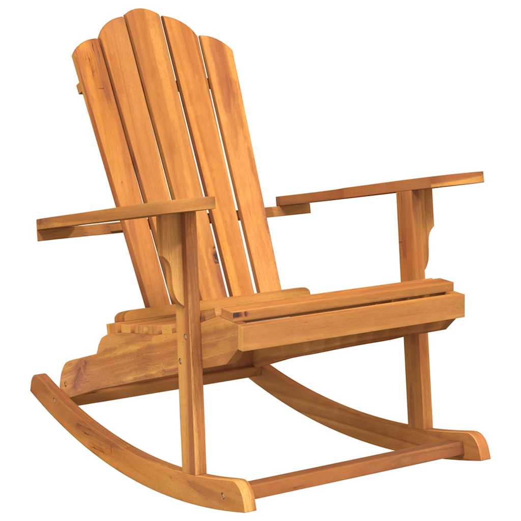 vidaXL Ogrodowy fotel bujany Adirondack, lite drewno tekowe