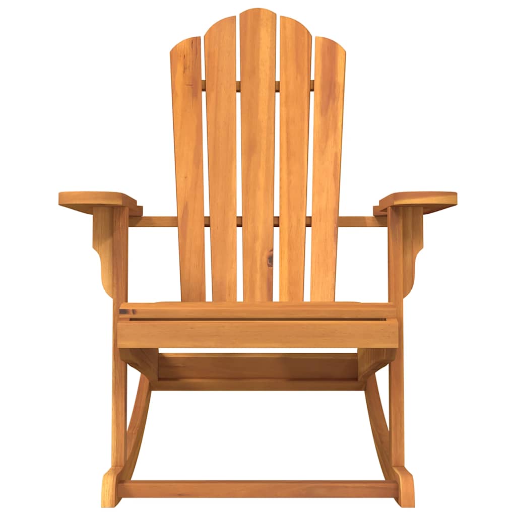 vidaXL Ogrodowy fotel bujany Adirondack, lite drewno tekowe