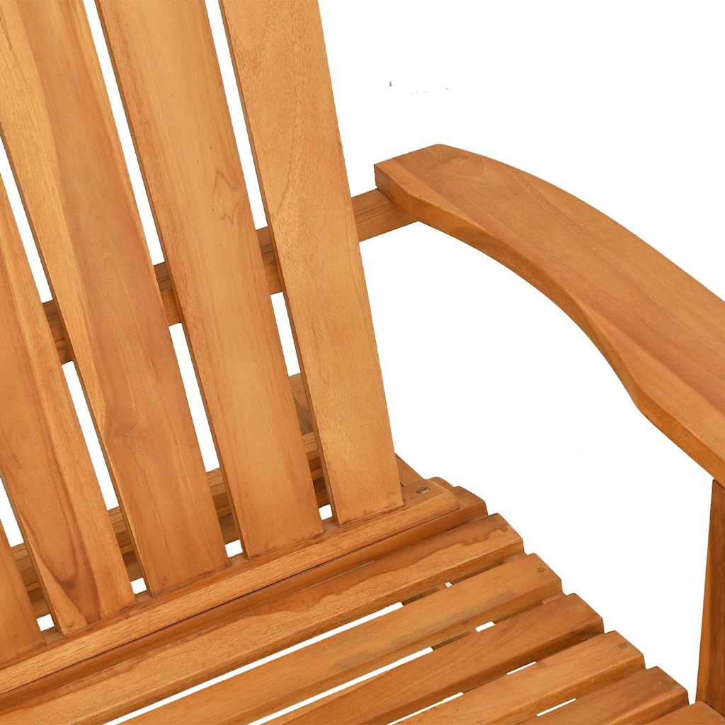 vidaXL Ogrodowy fotel bujany Adirondack, lite drewno tekowe