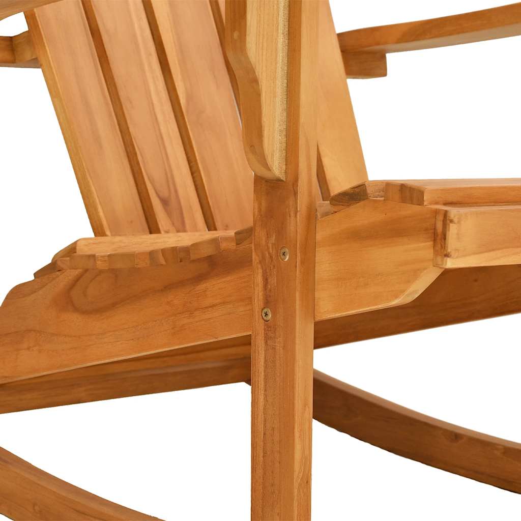 vidaXL Ogrodowy fotel bujany Adirondack, lite drewno tekowe