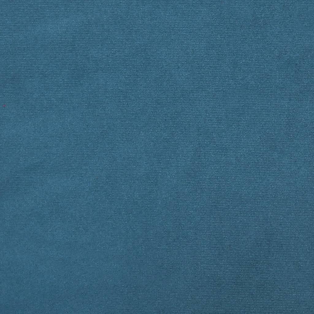 vidaXL 3-osobowa sofa z poduszkami, niebieska, 180 cm, aksamit