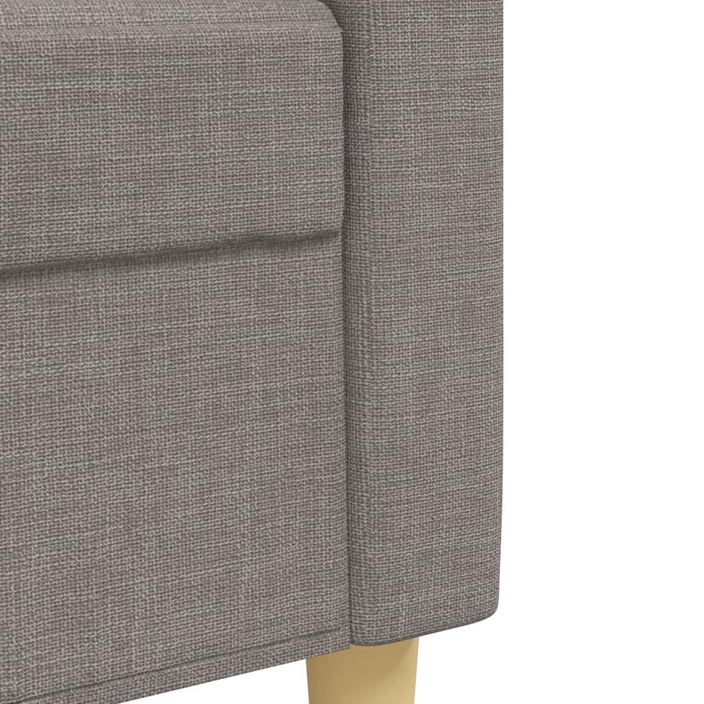 vidaXL 2-cz. komplet wypoczynkowy, taupe, tapicerowany tkaniną