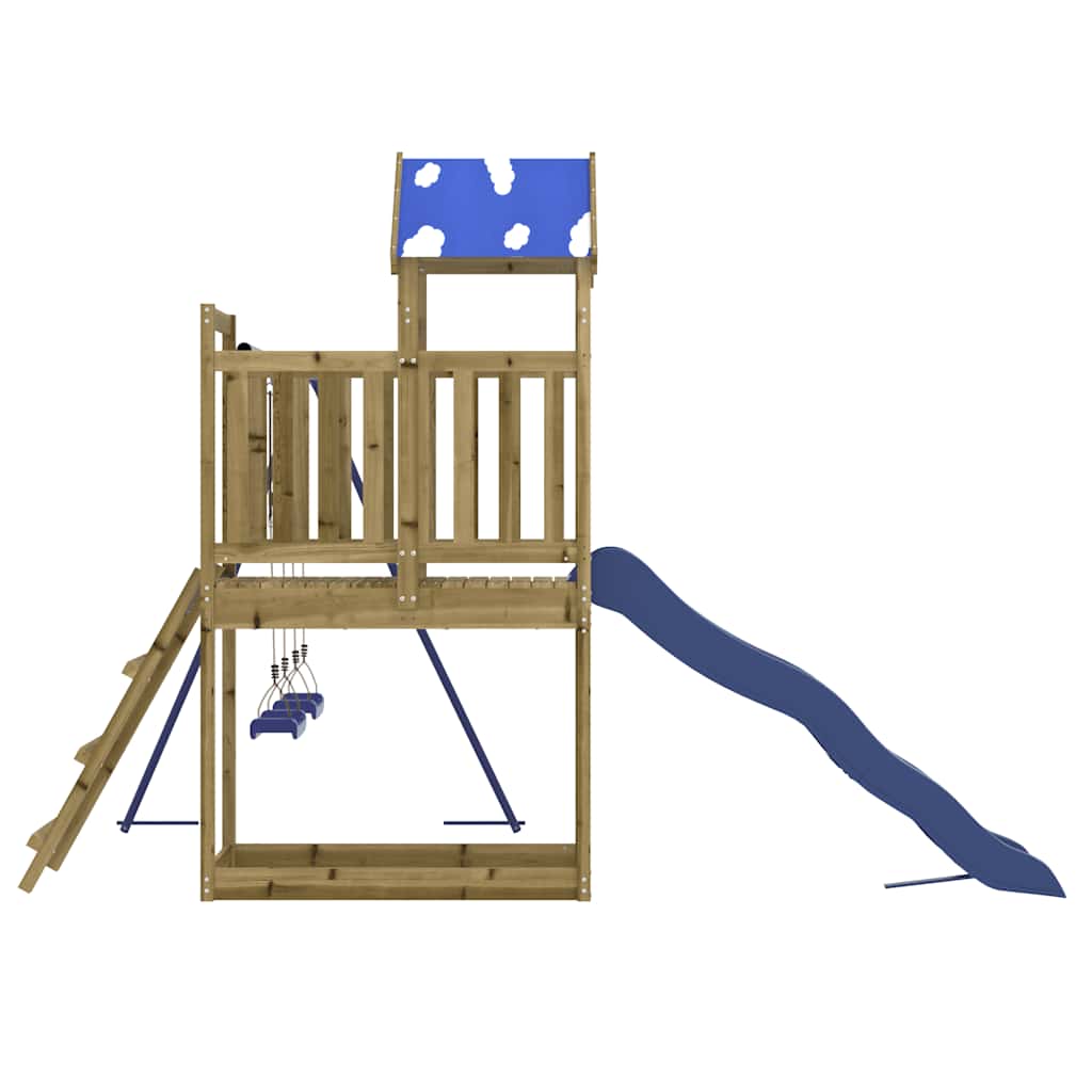 vidaXL Plac zabaw do ogrodu, impregnowane drewno sosnowe