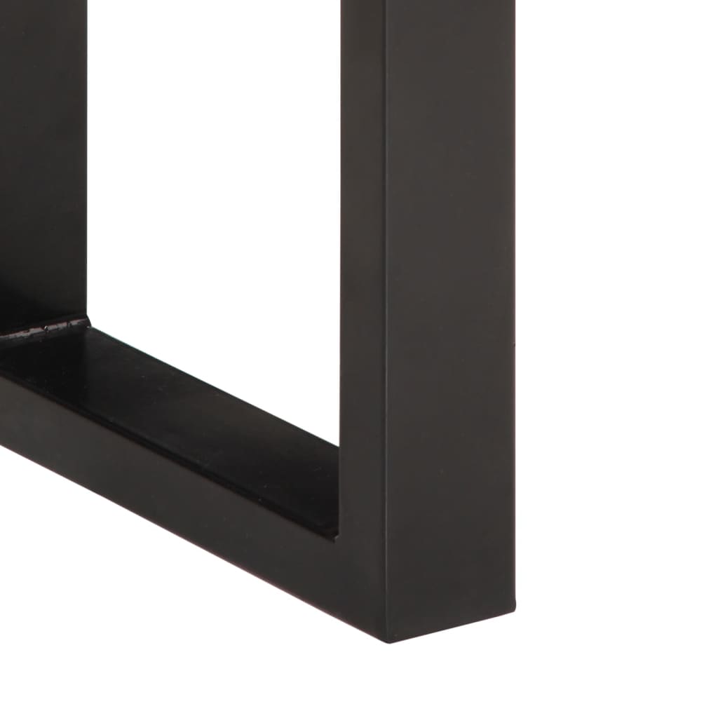 vidaXL Ławka, 160 cm, lite drewno akacjowe i stal