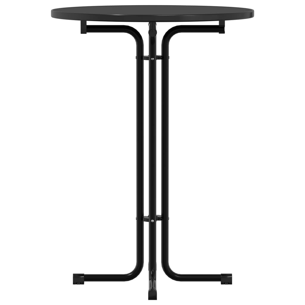 vidaXL Stolik barowy, czarny, Ø80x110 cm