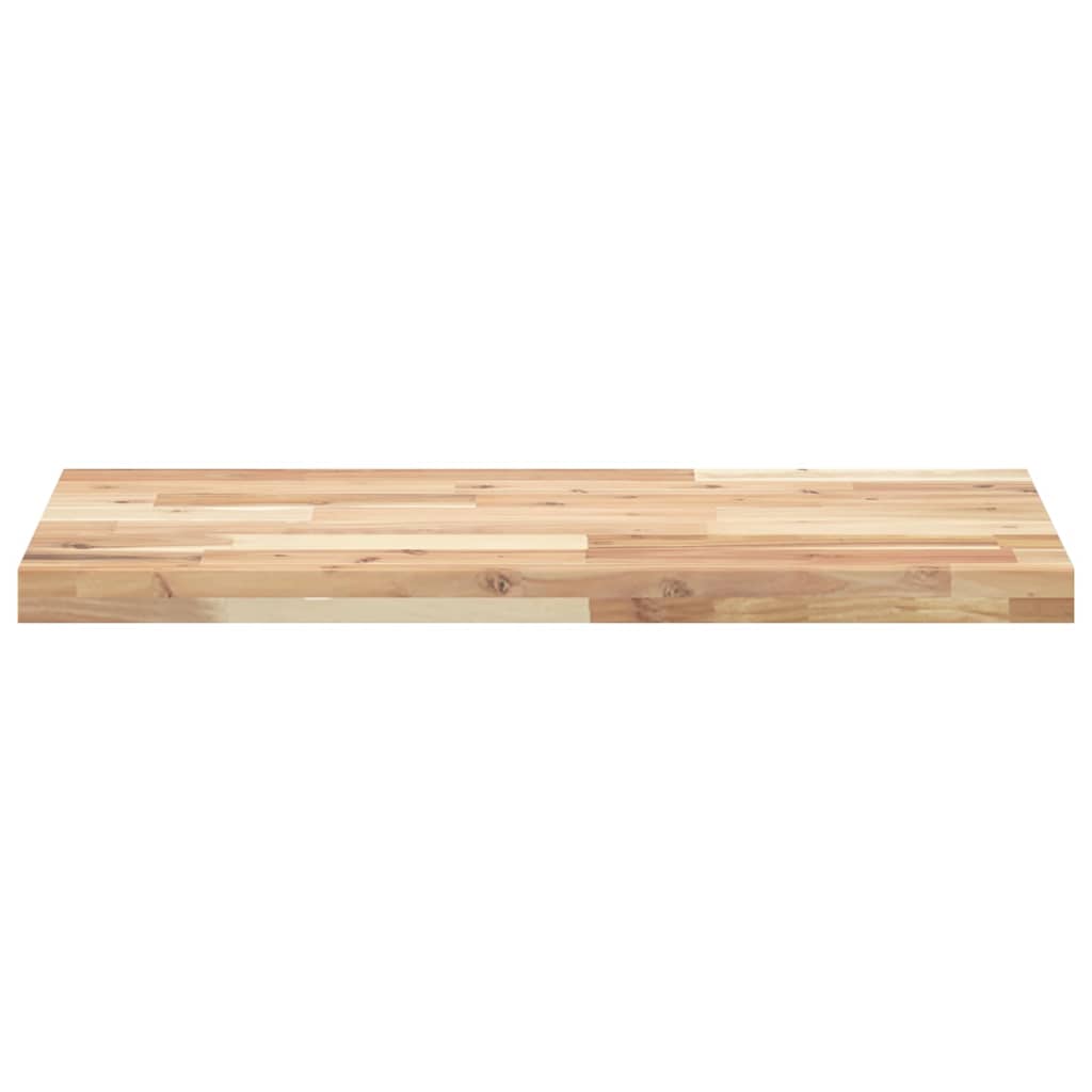 vidaXL Półki ścienne, 4 szt., 140x40x4 cm, surowe lite drewno akacjowe