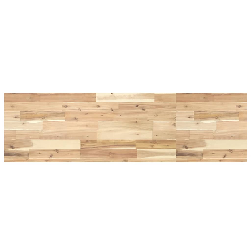 vidaXL Półki ścienne, 4 szt., 140x40x4 cm, surowe lite drewno akacjowe