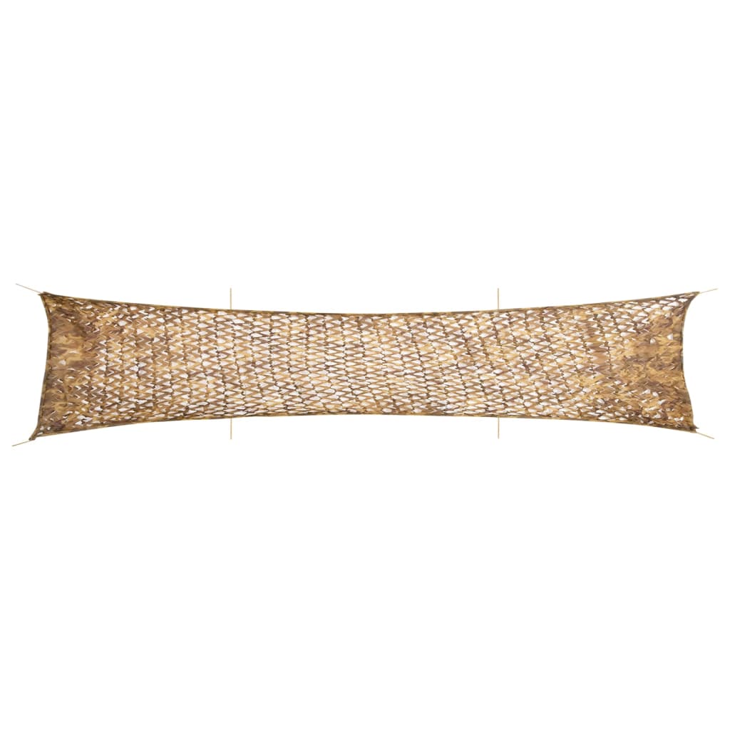 vidaXL Siatka maskująca z torbą do przechowywania 706x140 cm, piaskowa