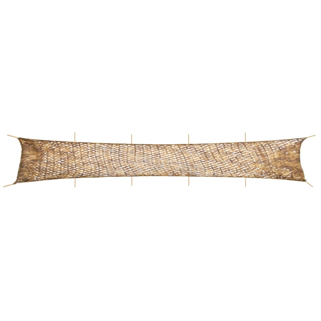 vidaXL Siatka maskująca z torbą do przechowywania 1038x137 cm piaskowa