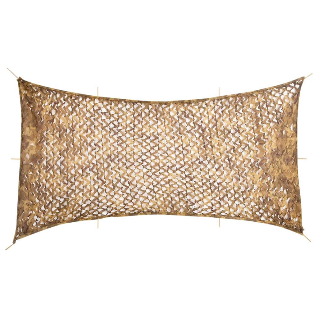 vidaXL Siatka maskująca z torbą do przechowywania 708x423 cm, piaskowa