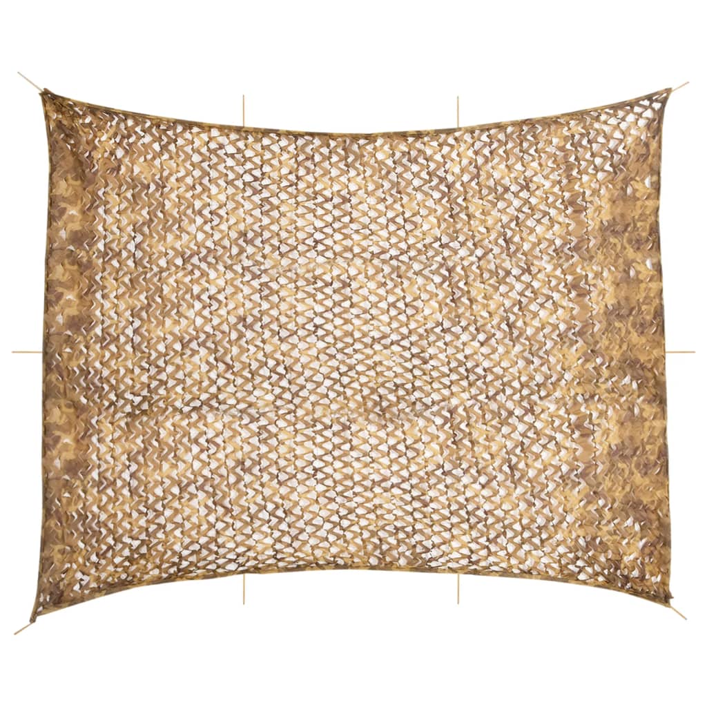 vidaXL Siatka maskująca z torbą do przechowywania 618x512 cm, piaskowa