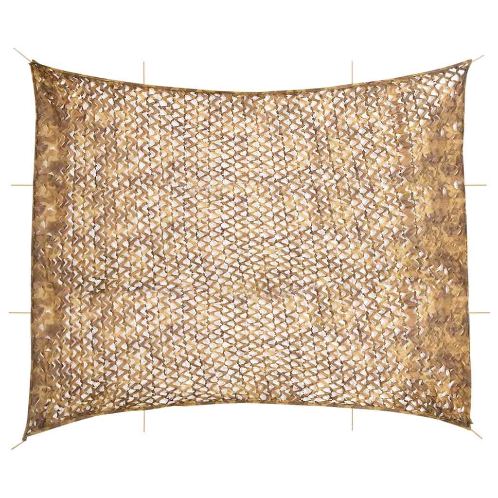 vidaXL Siatka maskująca z torbą do przechowywania 729x602 cm, piaskowa