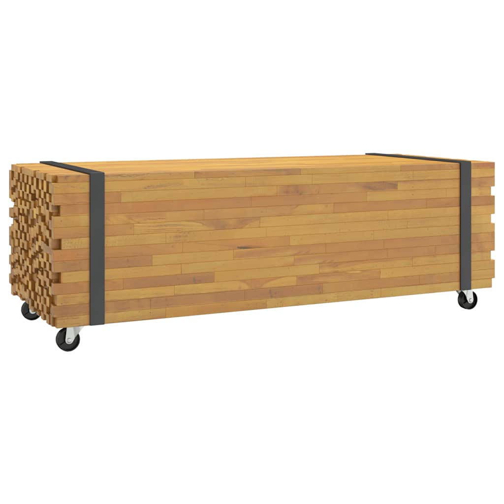 vidaXL Stolik kawowy, 110x45x35 cm, lite drewno tekowe