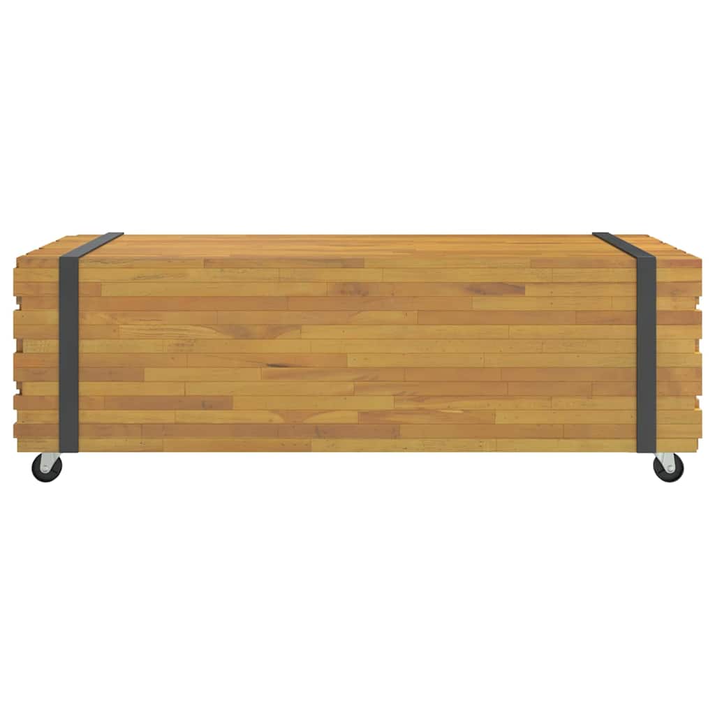 vidaXL Stolik kawowy, 110x45x35 cm, lite drewno tekowe