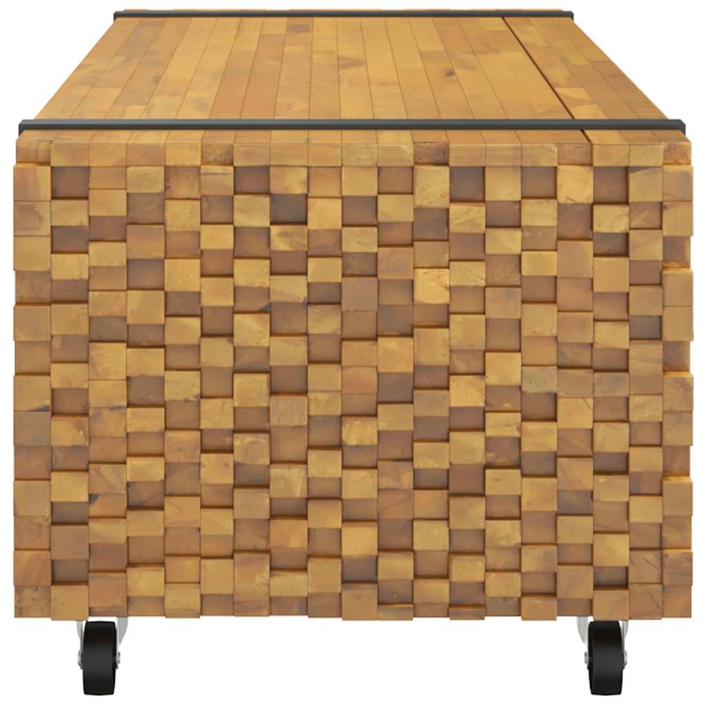 vidaXL Stolik kawowy, 110x45x35 cm, lite drewno tekowe