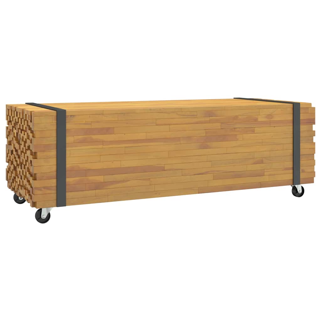 vidaXL Stolik kawowy, 110x45x35 cm, lite drewno tekowe