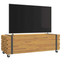 vidaXL Stolik kawowy, 110x45x35 cm, lite drewno tekowe