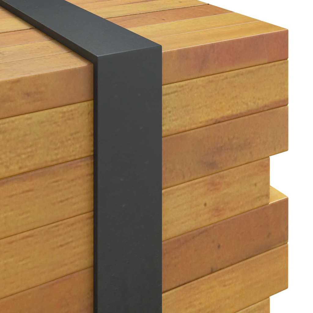 vidaXL Stół pod telewizor Brązowy 110 x 30 x 30 cm Lite drewno teakowe