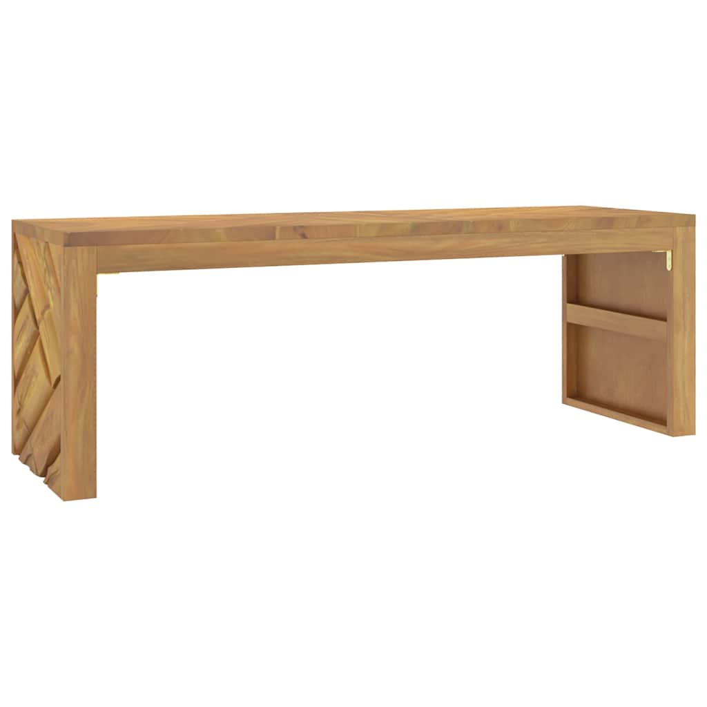 vidaXL Stolik kawowy, 110x35x38 cm, lite drewno tekowe
