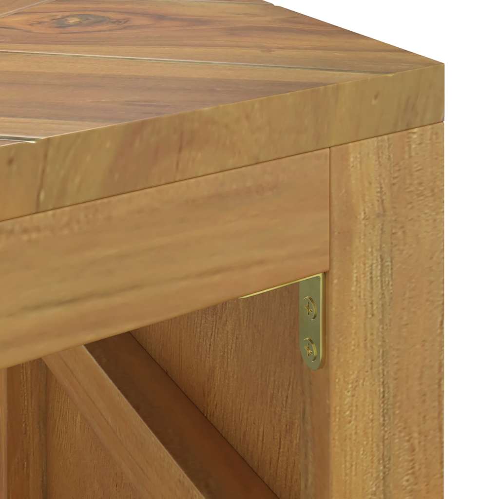 vidaXL Stolik kawowy, 110x35x38 cm, lite drewno tekowe