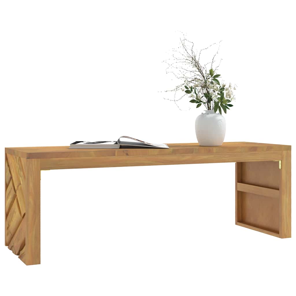 vidaXL Stolik kawowy, 110x35x38 cm, lite drewno tekowe