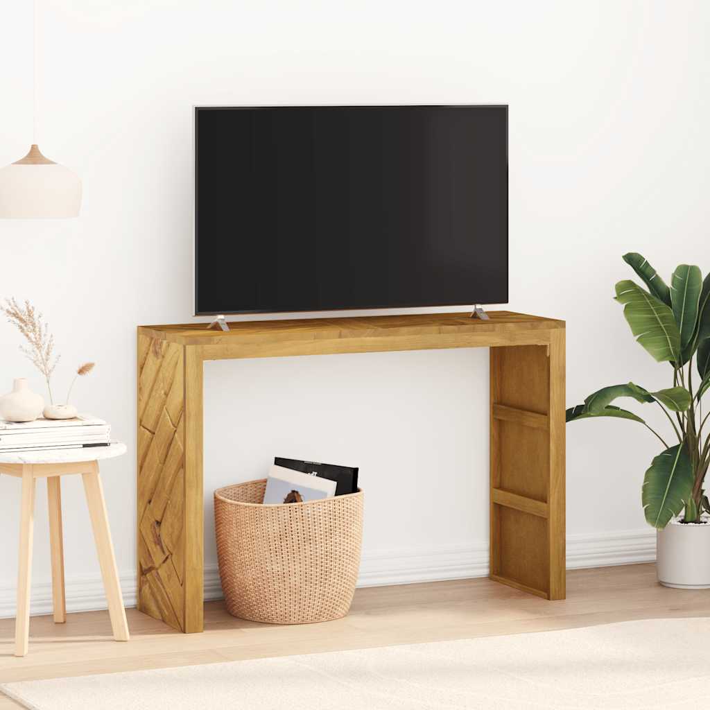 vidaXL Stolik konsolowy, 110x35x75 cm, lite drewno tekowe