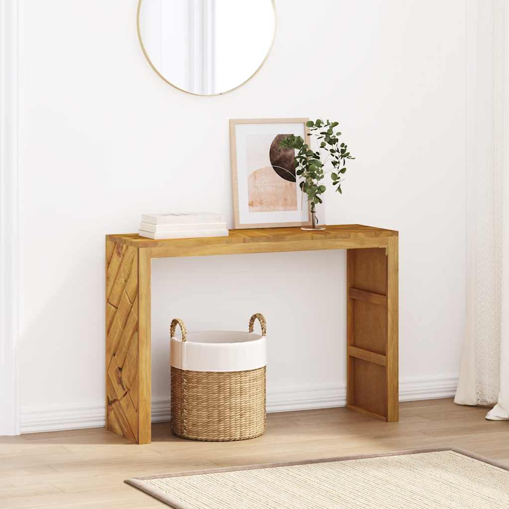 vidaXL Stolik konsolowy, 110x35x75 cm, lite drewno tekowe