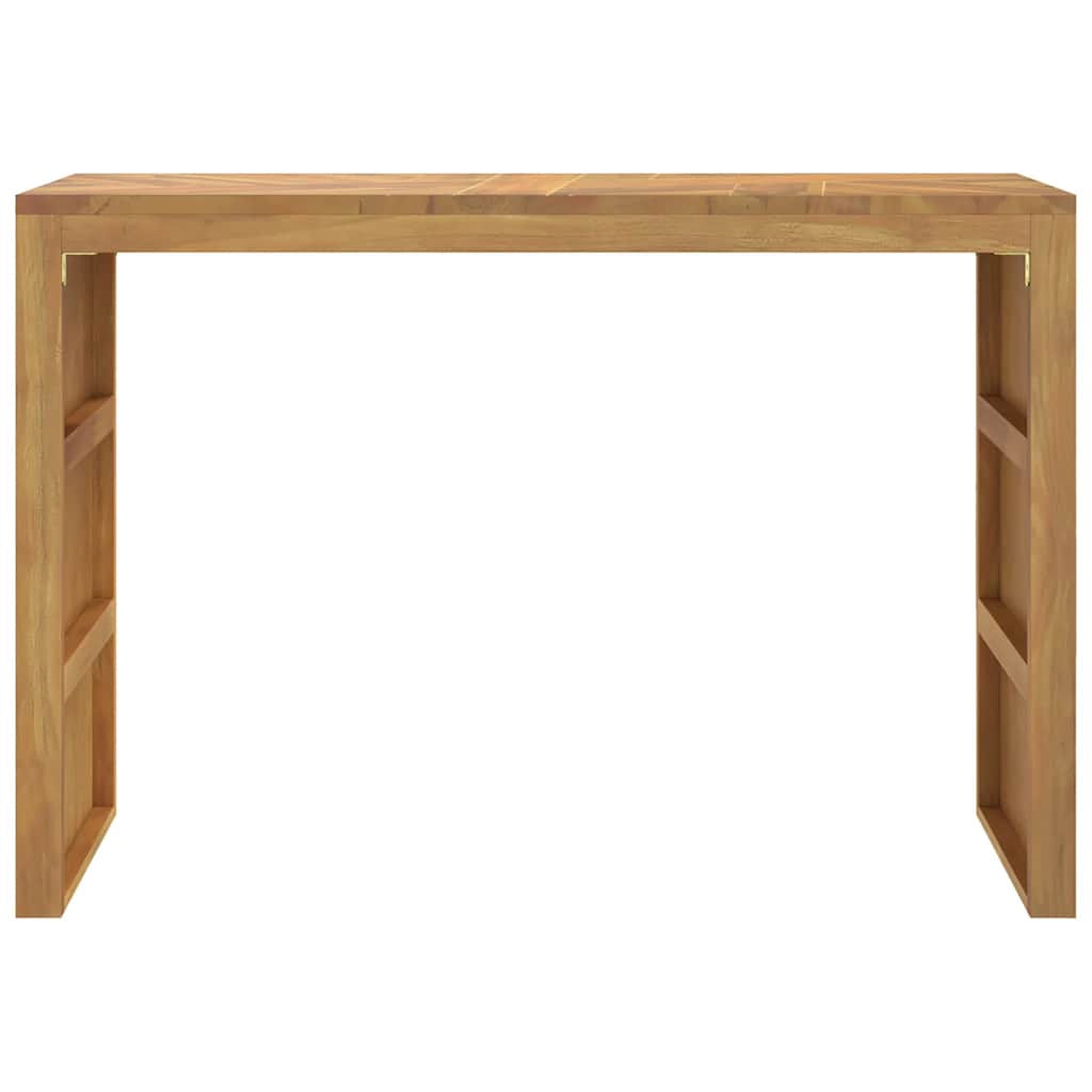 vidaXL Stolik konsolowy, 110x35x75 cm, lite drewno tekowe