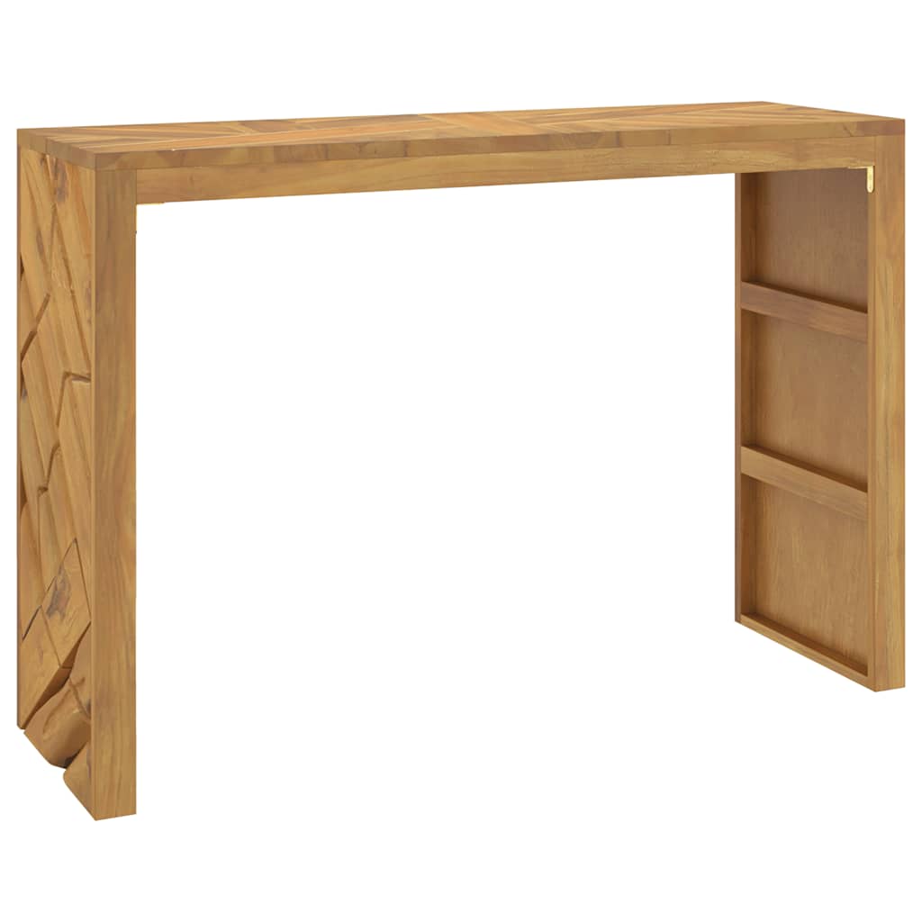 vidaXL Stolik konsolowy, 110x35x75 cm, lite drewno tekowe