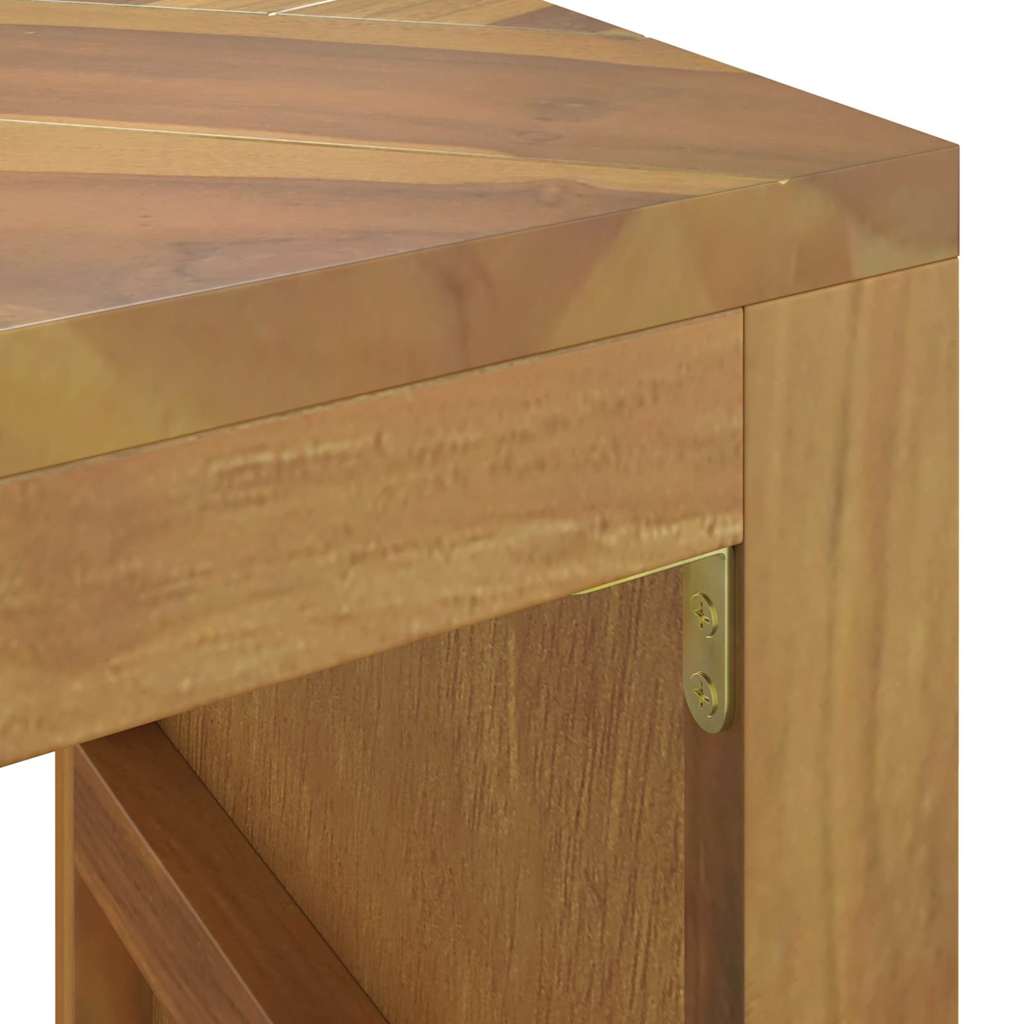 vidaXL Stolik konsolowy, 110x35x75 cm, lite drewno tekowe