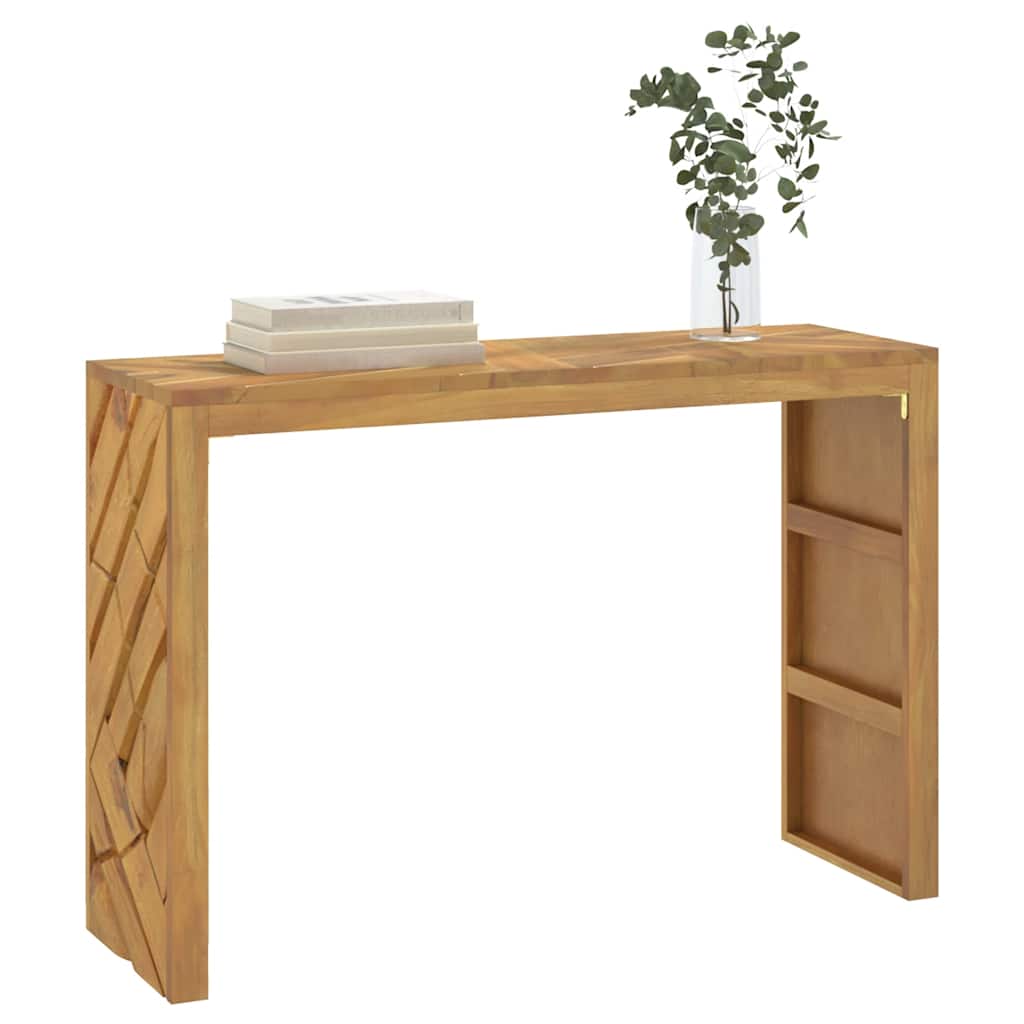 vidaXL Stolik konsolowy, 110x35x75 cm, lite drewno tekowe