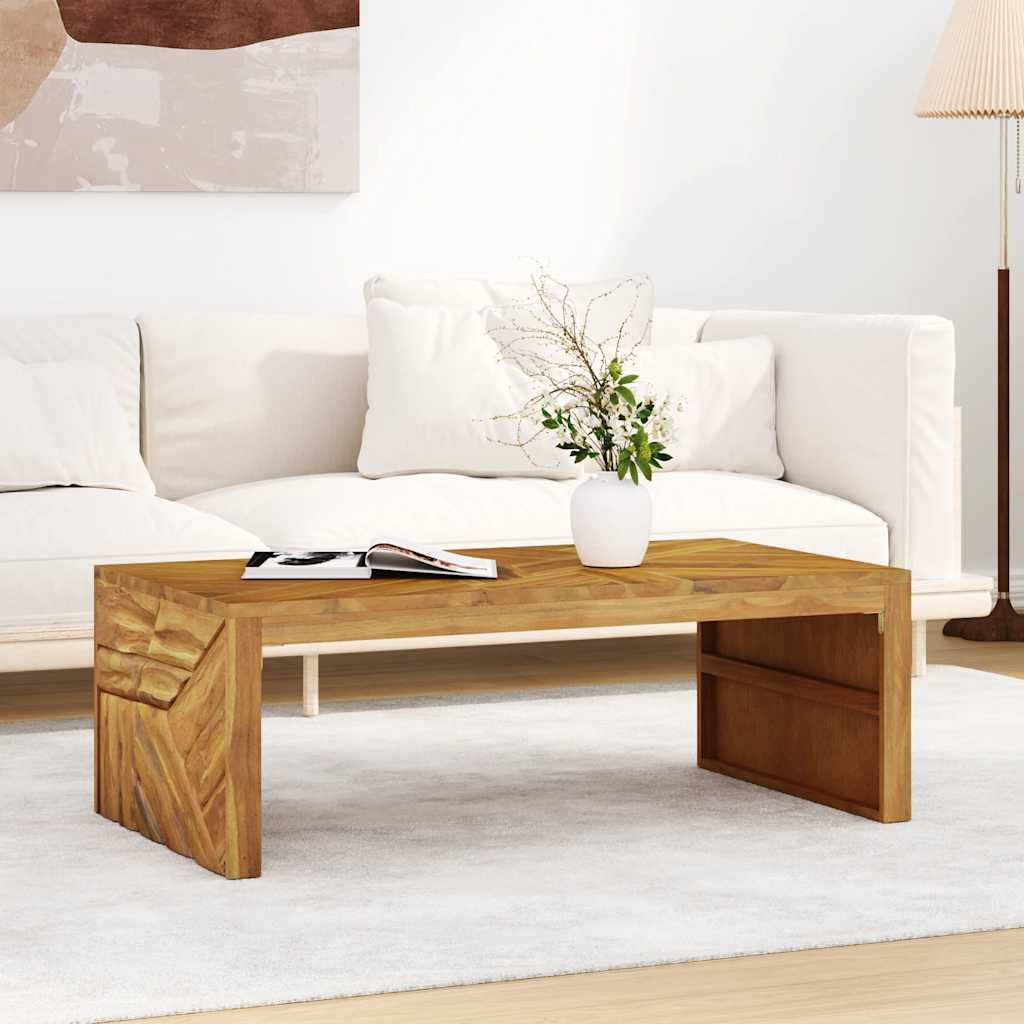 vidaXL Stolik kawowy, 110x60x38 cm, lite drewno tekowe