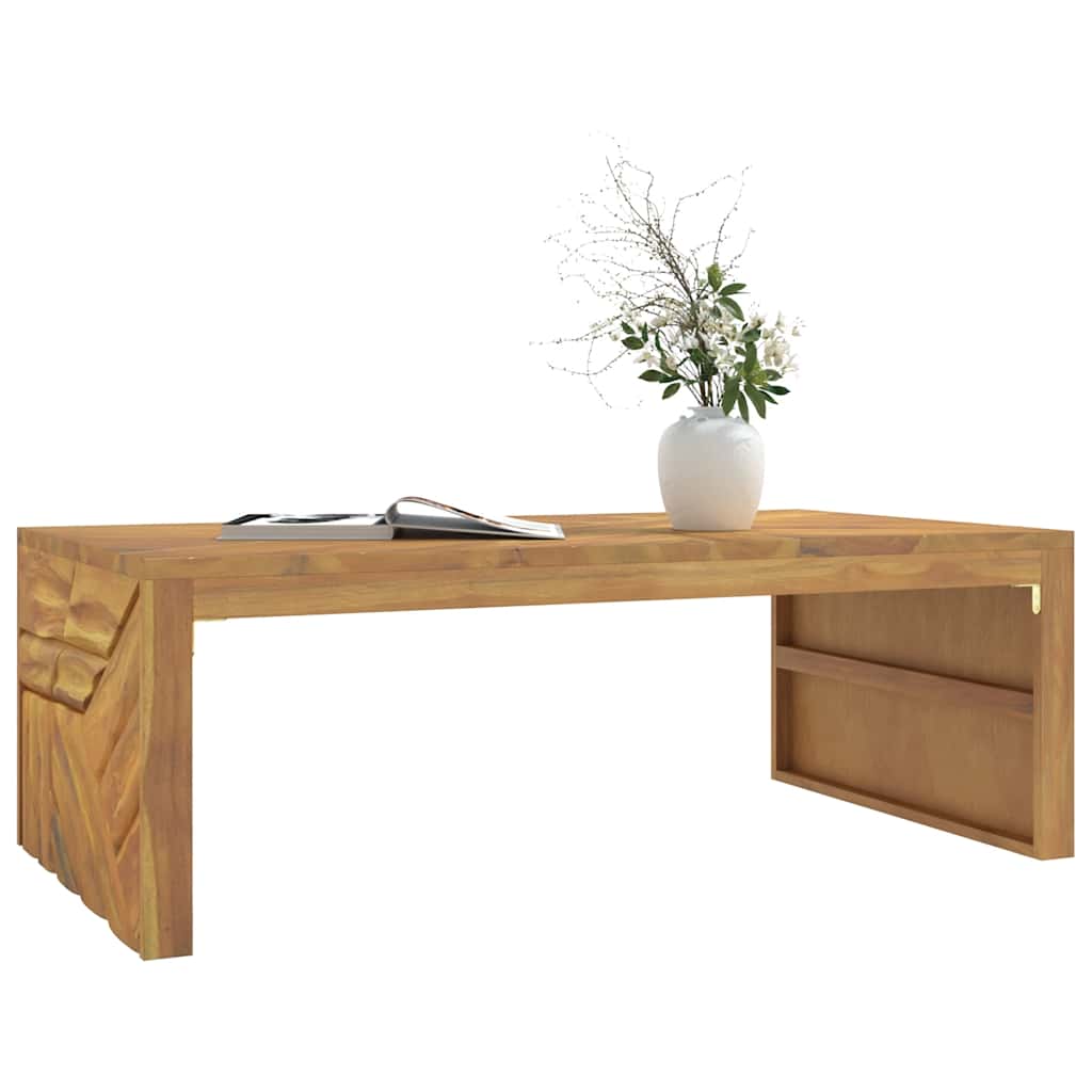 vidaXL Stolik kawowy, 110x60x38 cm, lite drewno tekowe