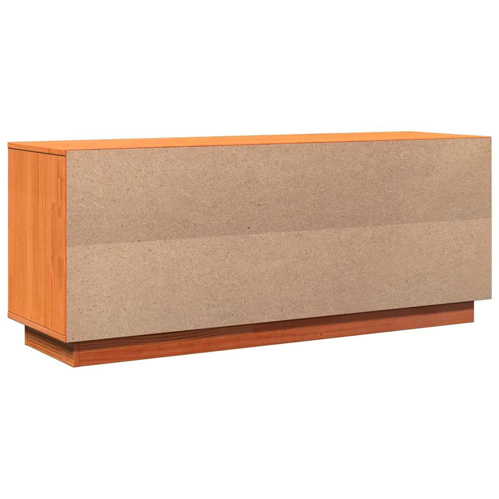 vidaXL Szafka na buty, woskowy brąz, 110x34x45 cm, lite drewno sosnowe